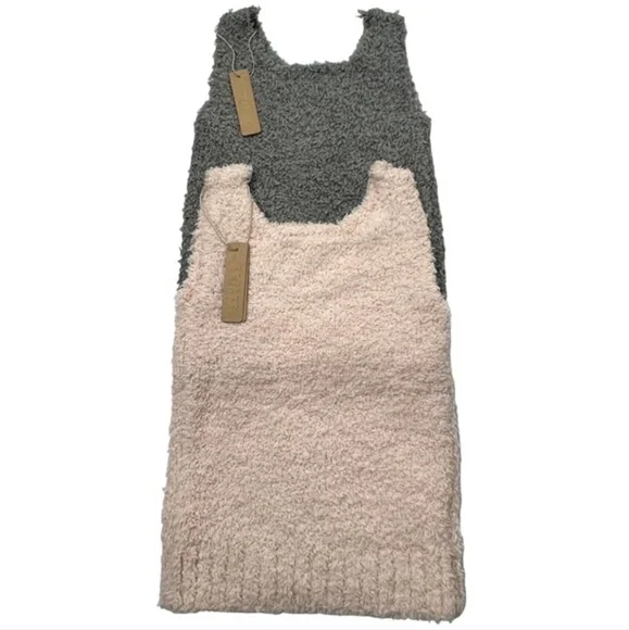 SKIMS Cozy Knit Tank Top Smoke Dusk Girls 2T/3T - Picture 2 of 6